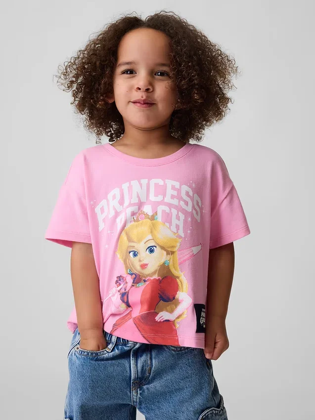 Dětské tričko s potiskem Princezny Peach