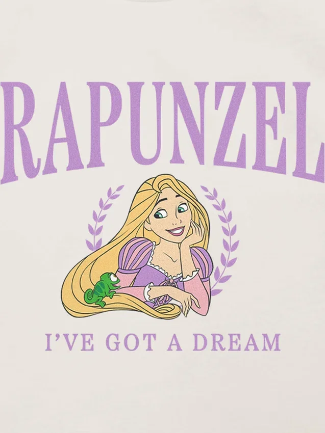 Dětské tričko s potiskem Rapunzel Collegiate