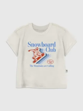 Dětské tričko s potiskem Snowboard Club