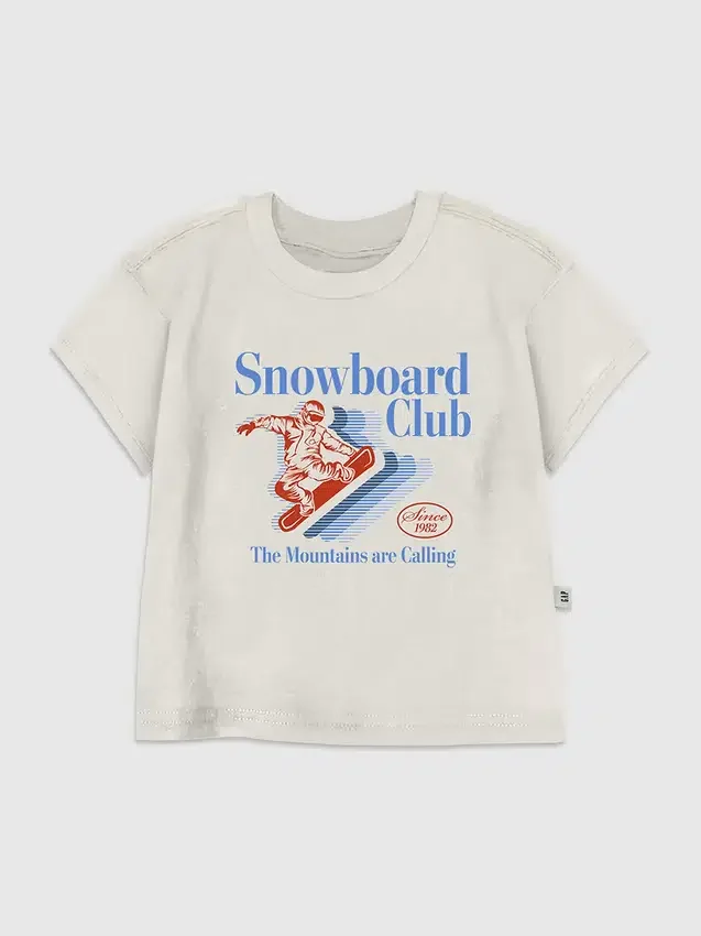 Dětské tričko s potiskem Snowboard Club