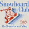 Dětské tričko s potiskem Snowboard Club