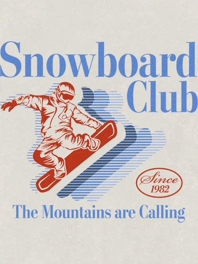 Dětské tričko s potiskem Snowboard Club