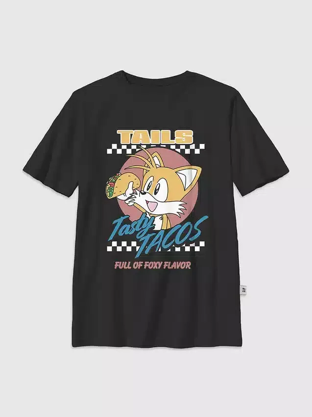 Dětské tričko s potiskem Sonic the Hedgehog Tails Tacos