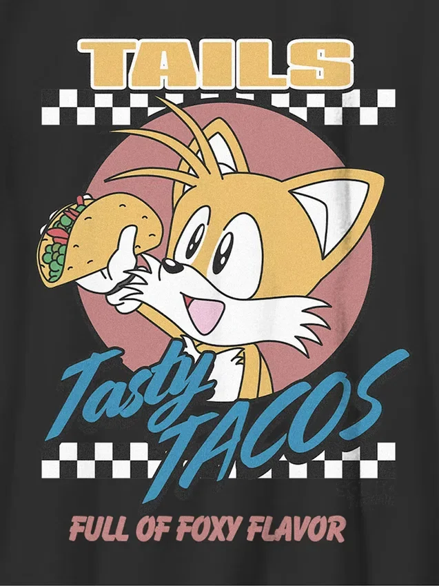 Dětské tričko s potiskem Sonic the Hedgehog Tails Tacos