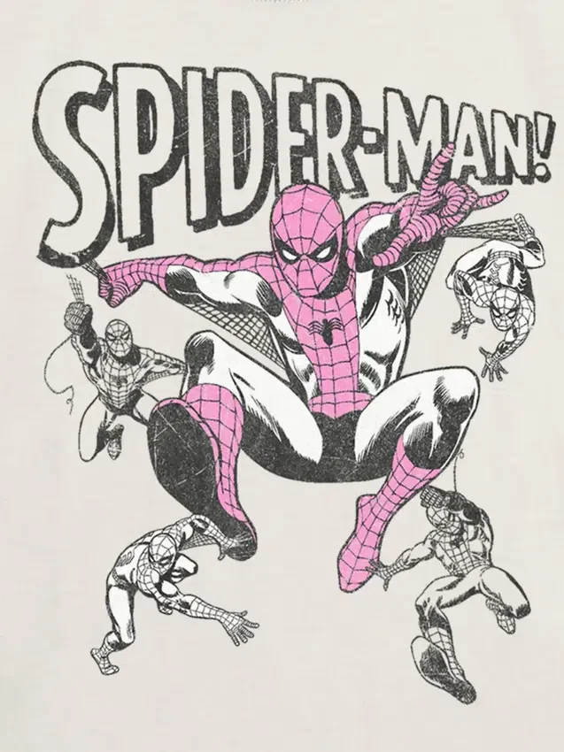 Dětské tričko s potiskem Spider-Mana v retro pózách