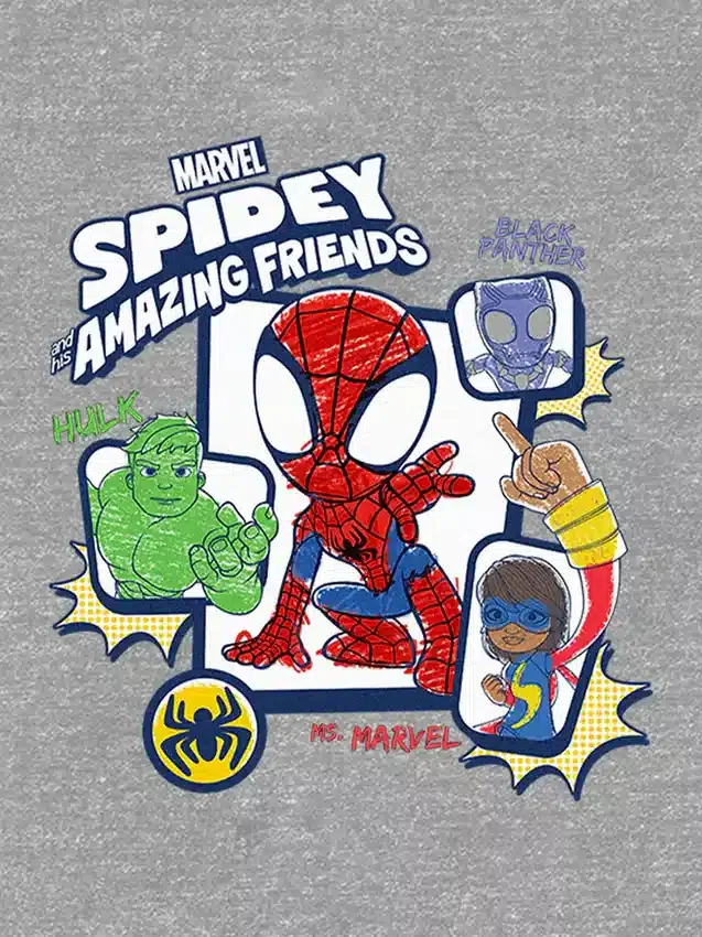 Dětské tričko s potiskem „Spidey and His Amazing Friends“