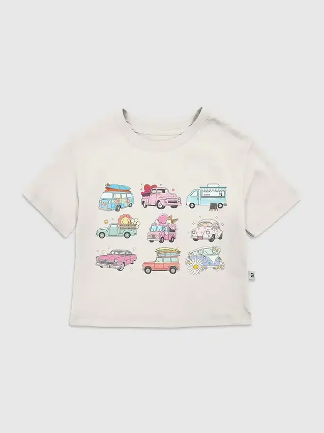 Dětské tričko s potiskem „Trucks and Cars“