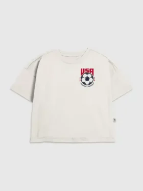 Dětské tričko s potiskem „USA Soccer Crest“