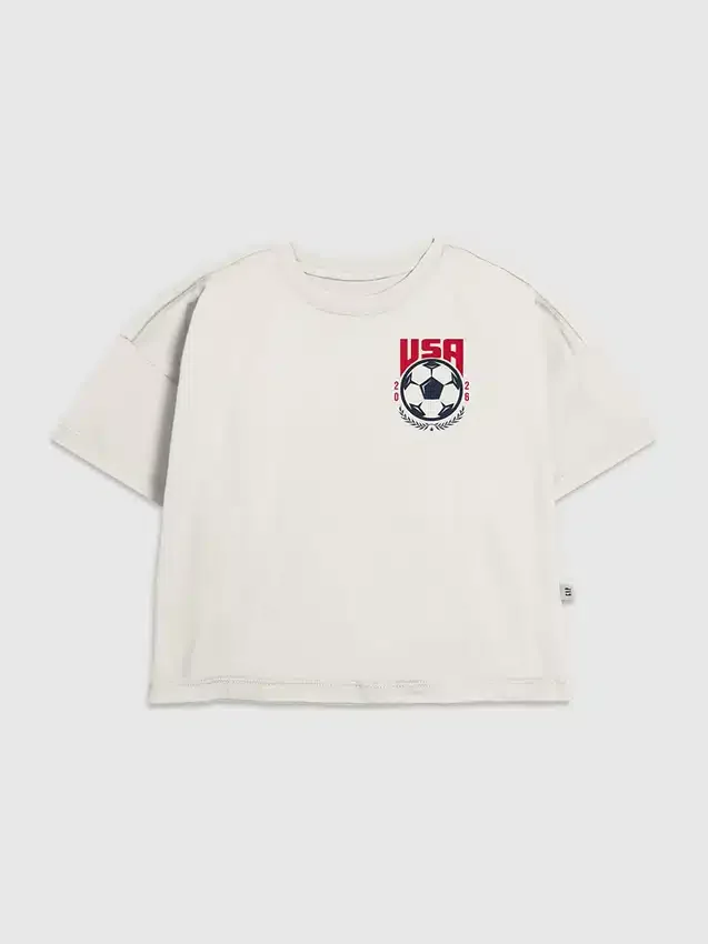 Dětské tričko s potiskem „USA Soccer Crest“
