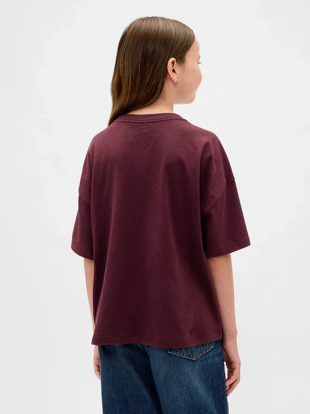 Dětské tričko s potiskem v oversized střihu