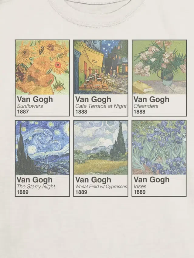 Dětské tričko s potiskem Van Gogh Swatches