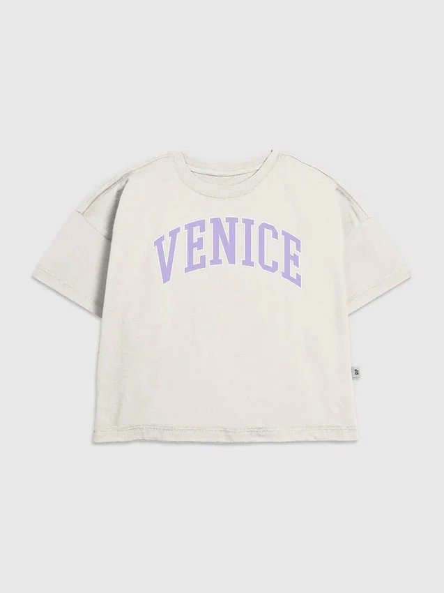 Dětské tričko s potiskem Venice ve stylu „varsity“