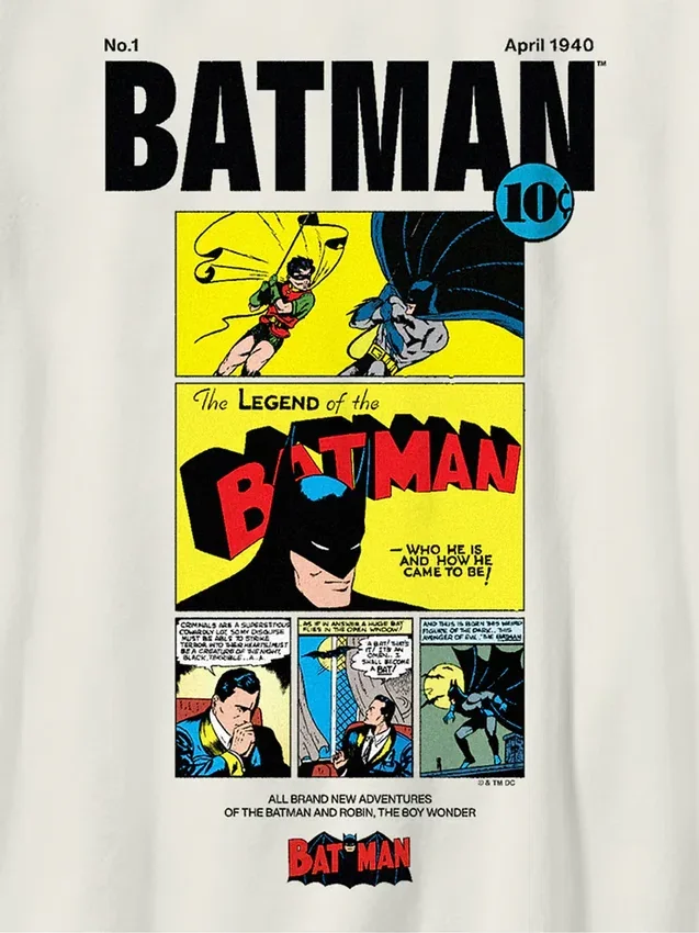 Dětské tričko s potiskem vintage komiksu Batmana