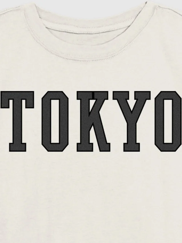 Dětské tričko s výrazným potiskem „Tokyo“