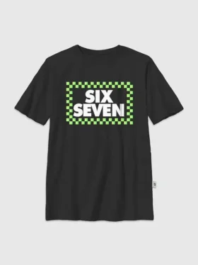 Dětské tričko Six Seven s kostkovaným potiskem