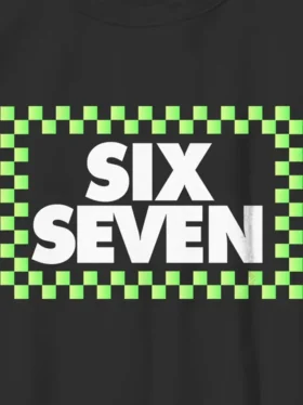 Dětské tričko Six Seven s kostkovaným potiskem