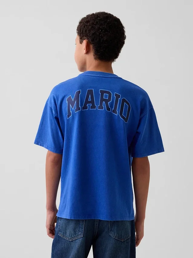 Dětské tričko Super Mario s potiskem a volným střihem