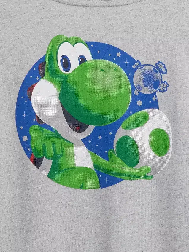 Dětské tričko Super Mario s potiskem a volným střihem