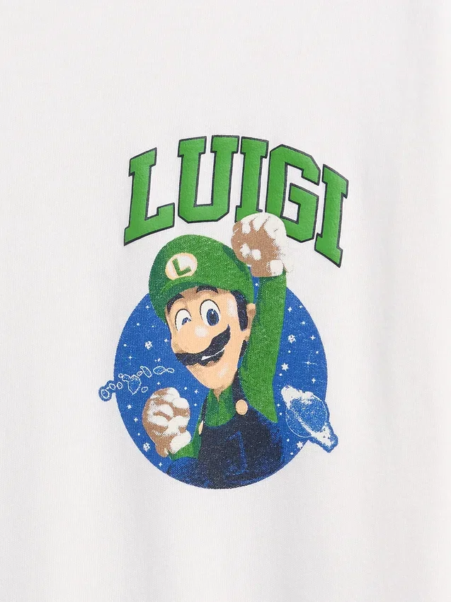 Dětské tričko Super Mario s potiskem a volným střihem