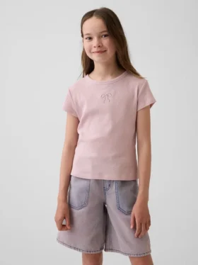 Dětské tričko z žebrovaného úpletu