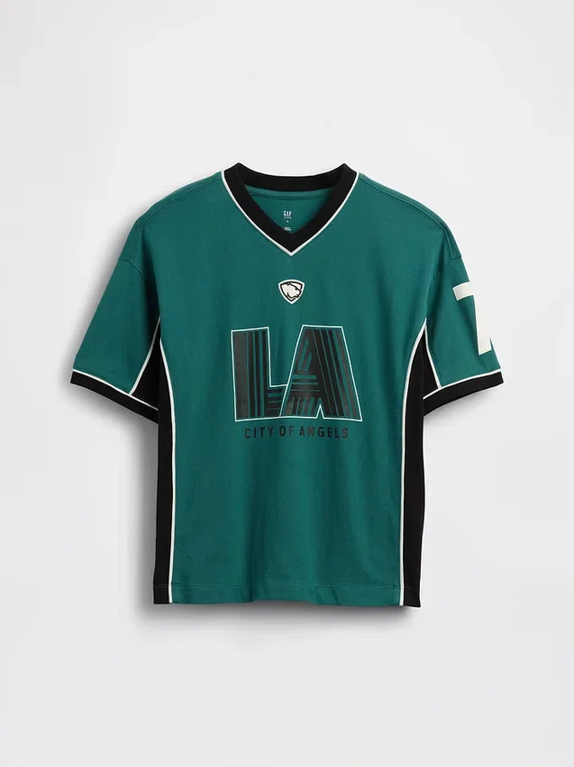 Dětské tričko z jersey v oversized střihu