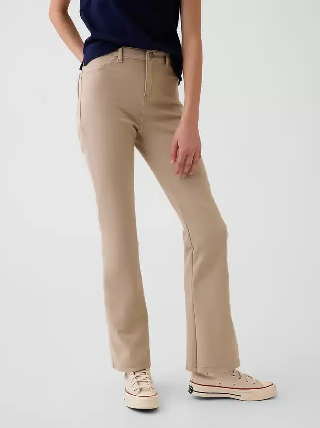 Dětské uniformní kalhoty Ponte s rozšiřujícími se nohavicemi