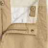 Dětské uniformní khaki kalhoty s rovným střihem a elastickým materiálem