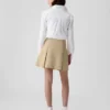 Dětská uniformní plisovaná khaki sukně-šortky