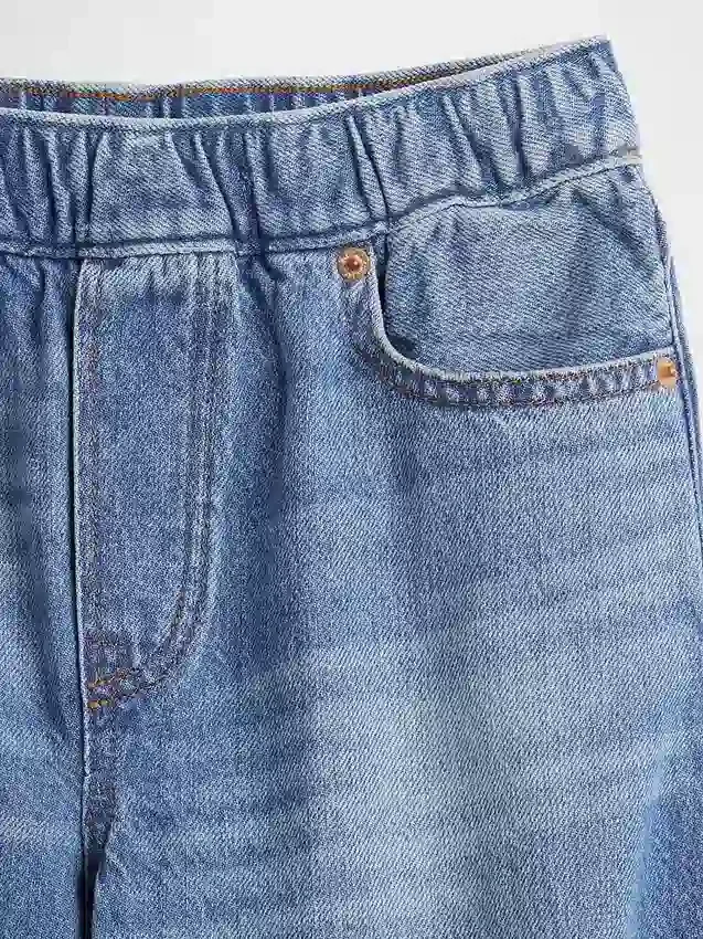 Dětské volné džíny s zužujícími se nohavicemi