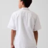 Dětská volná dovolenková košile z lnu a bavlny
