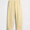Dětské volné joggerové kalhoty Vintagesoft s krajkovým lemem