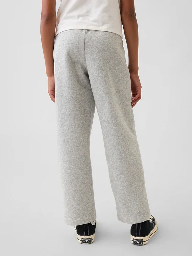 Dětské volné joggerové kalhoty Vintagesoft s krajkovým lemem