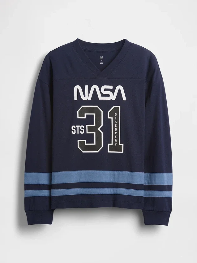 Dětská volná košile z džerzeje s motivy NASA