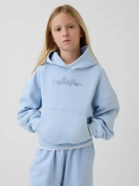 Dětská volná mikina s kapucí Vintagesoft