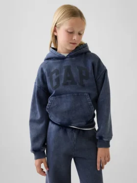 Dětská volná mikina s kapucí Vintagesoft