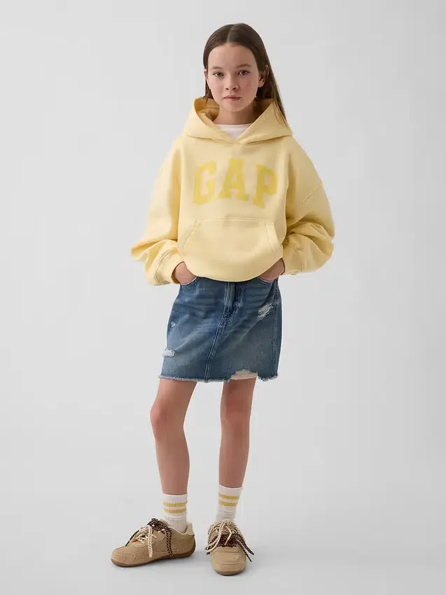 Dětská volná mikina s kapucí Vintagesoft
