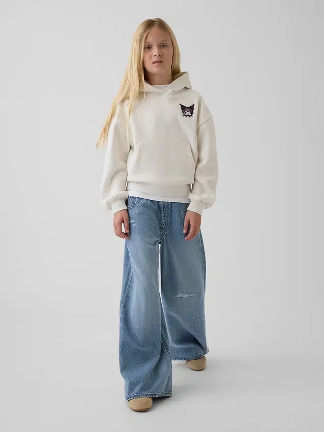 Dětská volná mikina s kapucí Vintagesoft