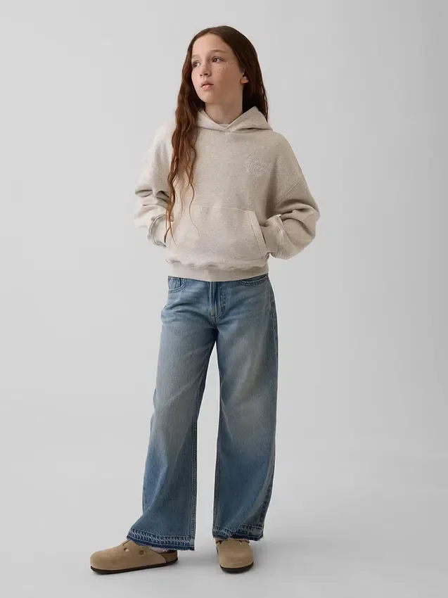 Dětská volná mikina s kapucí Vintagesoft
