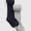 Dětské základní pletené punčocháče (balení po 2 kusech)