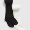 Dětské základní pletené punčocháče (balení po 2 kusech)