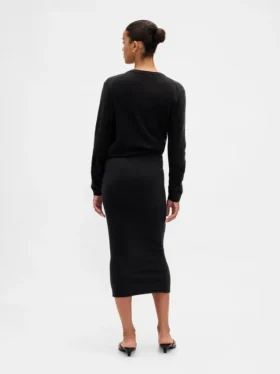Elastická midi sukně CashSoft
