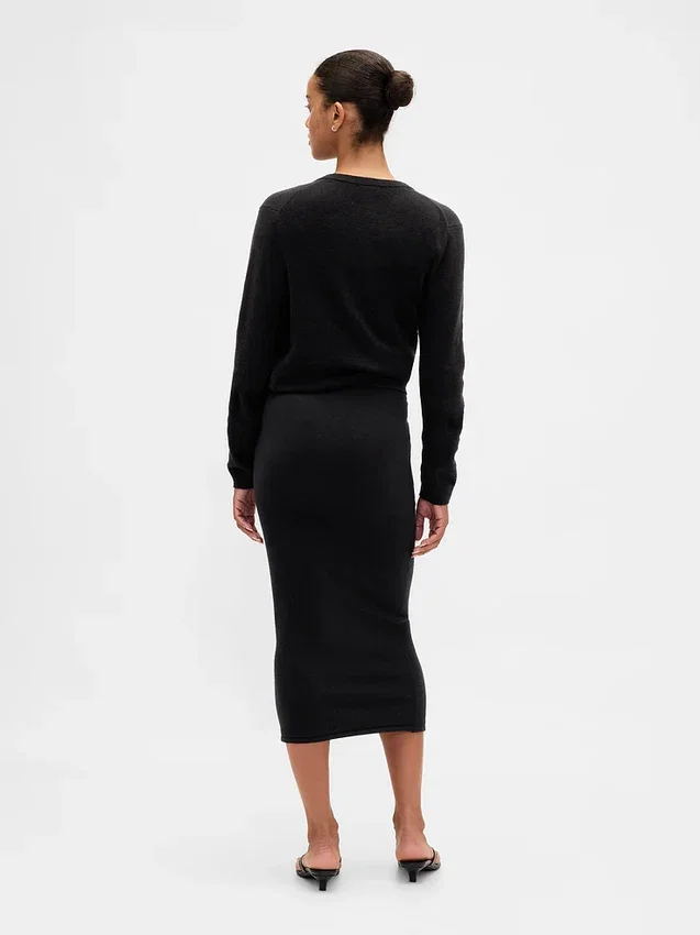 Elastická midi sukně CashSoft