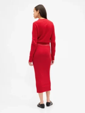 Elastická midi sukně CashSoft