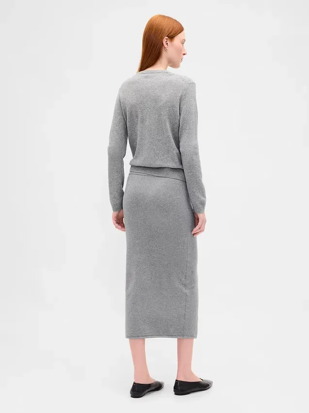 Elastická midi sukně CashSoft