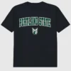 Černé tričko s potiskem Arch Logo Portland State University ve tvaru oblouku