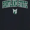 Černé tričko s potiskem Arch Logo Portland State University ve tvaru oblouku