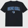 Černé tričko s potiskem Arch Logo univerzity Seton Hall