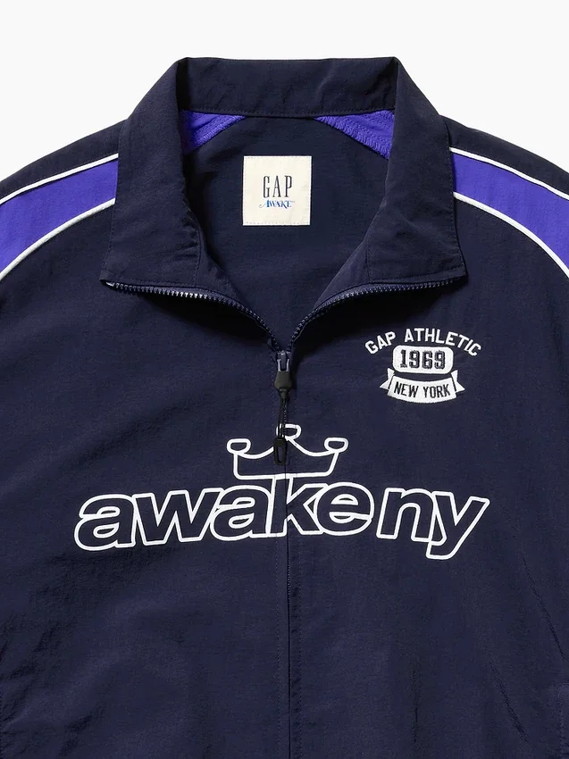 GAP × Awake Ny Recyklovaná oversizedová sportovní bunda