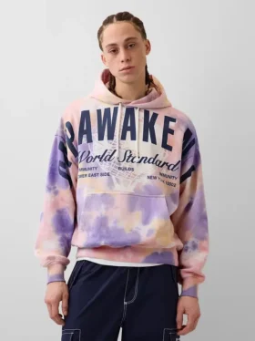 GAP × Awake Ny Těžká mikina s kapucí a nadměrným logem