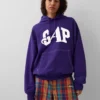 GAP × Awake Ny Těžká mikina s kapucí a nadměrným logem